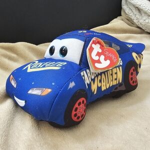 Fabulous Lightning McQueen from the Disney Movie "Cars" TY Sparkle Beanies